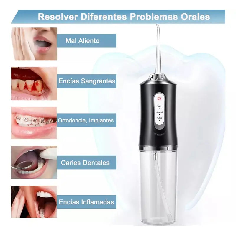 🦷 Irrigador Bucal Eléctrico Portátil – Limpieza Dental Profesional en Casa