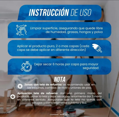 Lluvia Cero🏷️PACK 2 DE 1LT – Impermeabilizante Transparente de Alto Desempeño | Antihumedad, Antihongos y UV