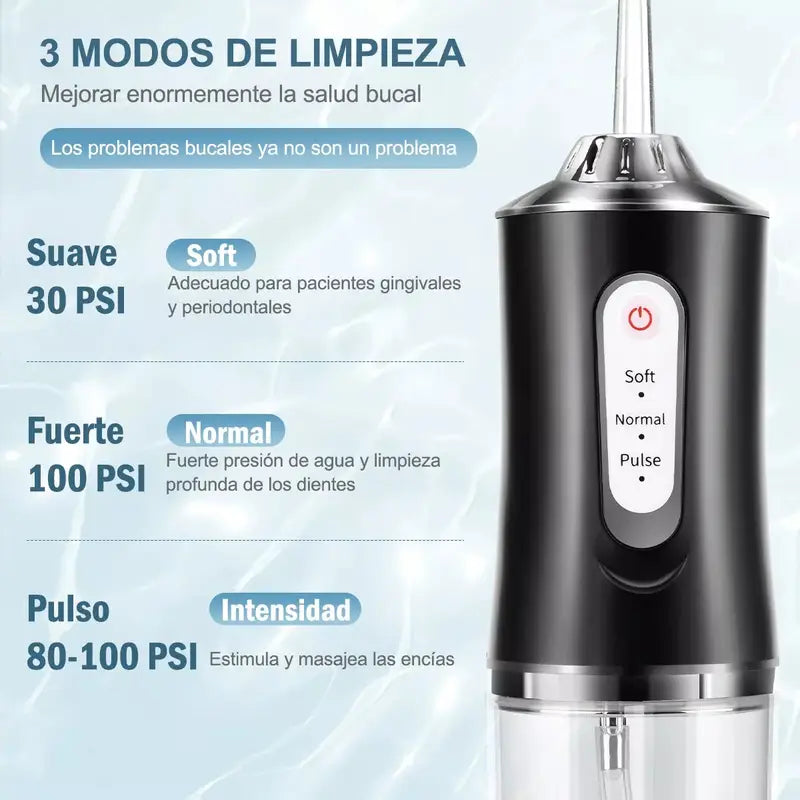🦷 Irrigador Bucal Eléctrico Portátil – Limpieza Dental Profesional en Casa