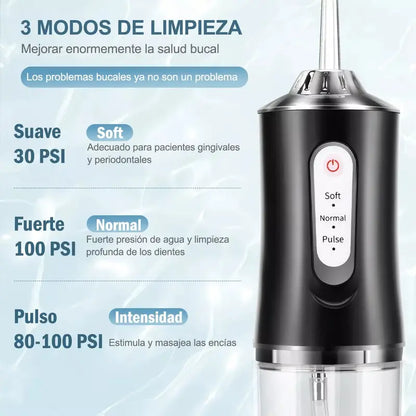 🦷 Irrigador Bucal Eléctrico Portátil – Limpieza Dental Profesional en Casa