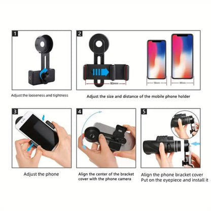 🔭 Lente Telescópico Universal 40x60 para Smartphone – Zoom 40X HD