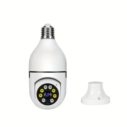 Cámara Bombillo Robótica Wi-Fi 360° con Visión Nocturna y Detección de Movimiento