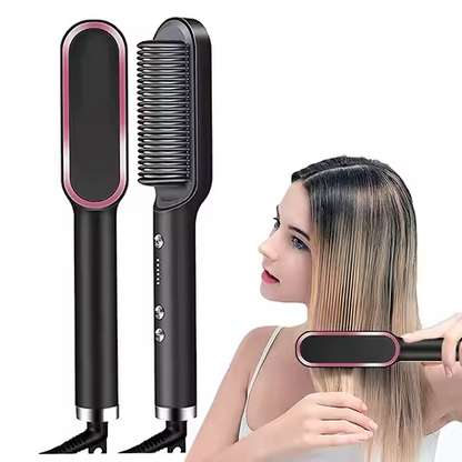 Cepillo Alisador Sedoso 3D by LESO – Alisado Rápido, Sin Frizz y Seguro